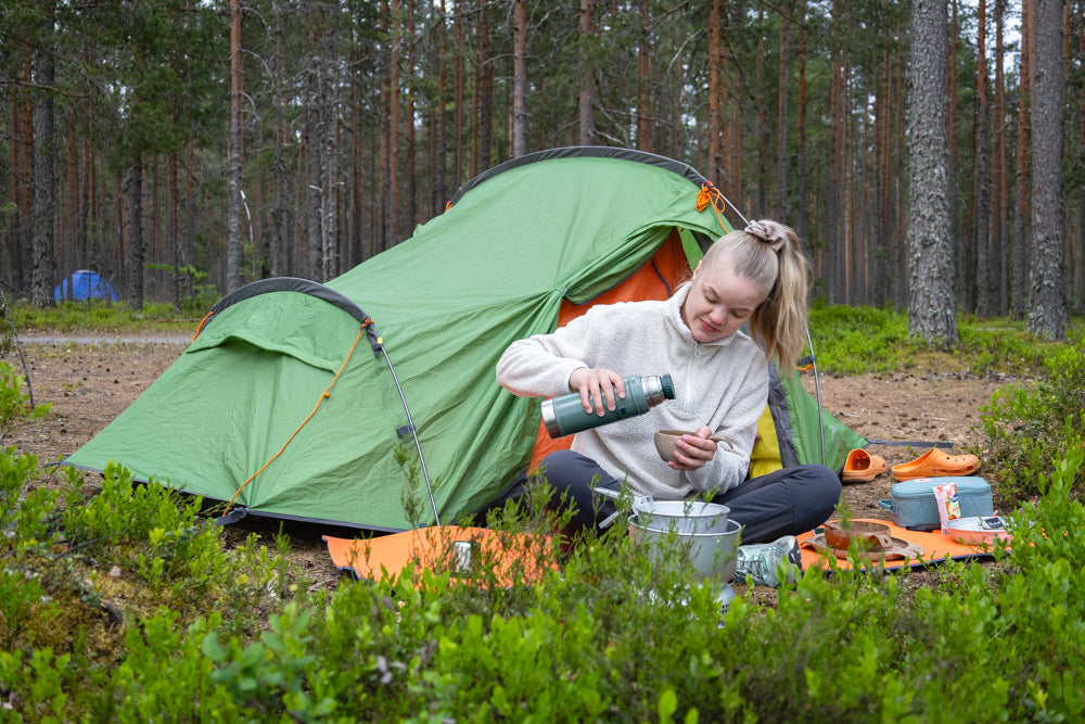 Viiden tähden retkiaamupala Kupilkan astioilla